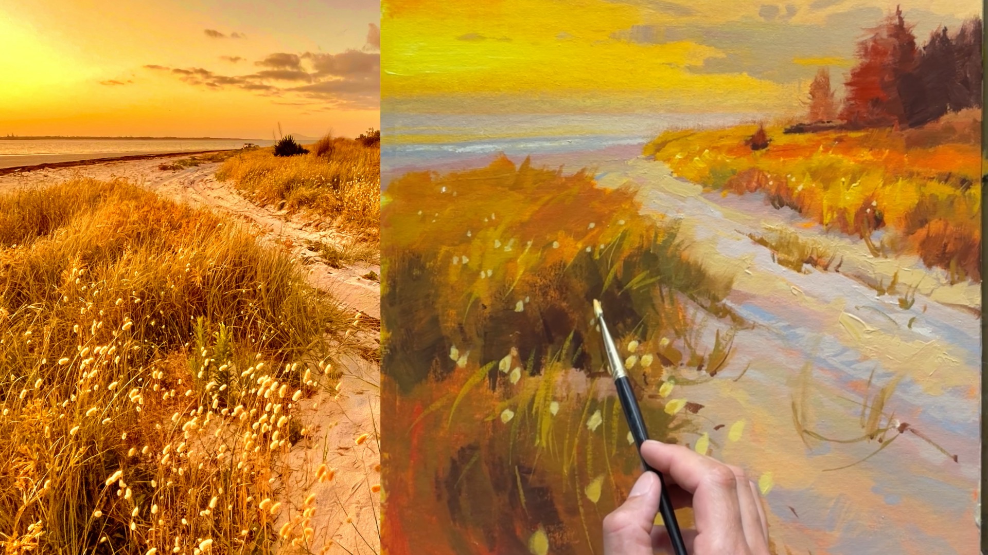 Painting Critiques for the Walk to the Beach Workshop